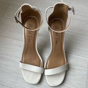 White Classy Heeled Sandals